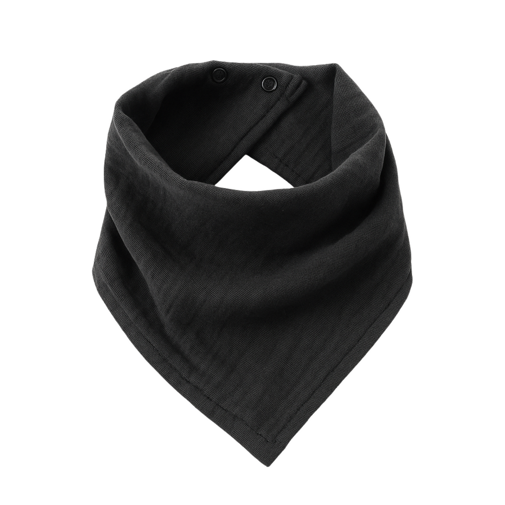 Black bib on a white background