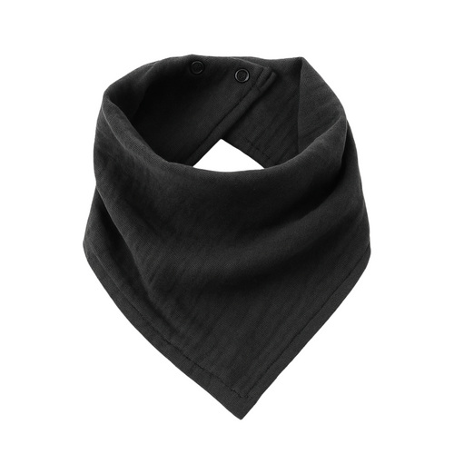 Black bib on a white background