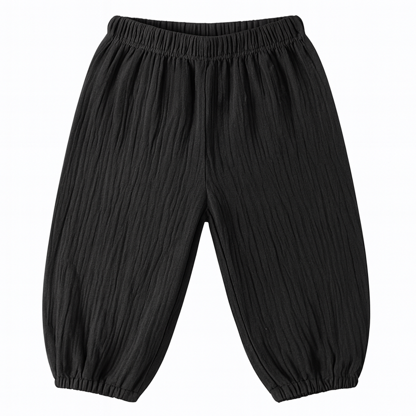 Black pants on a white background