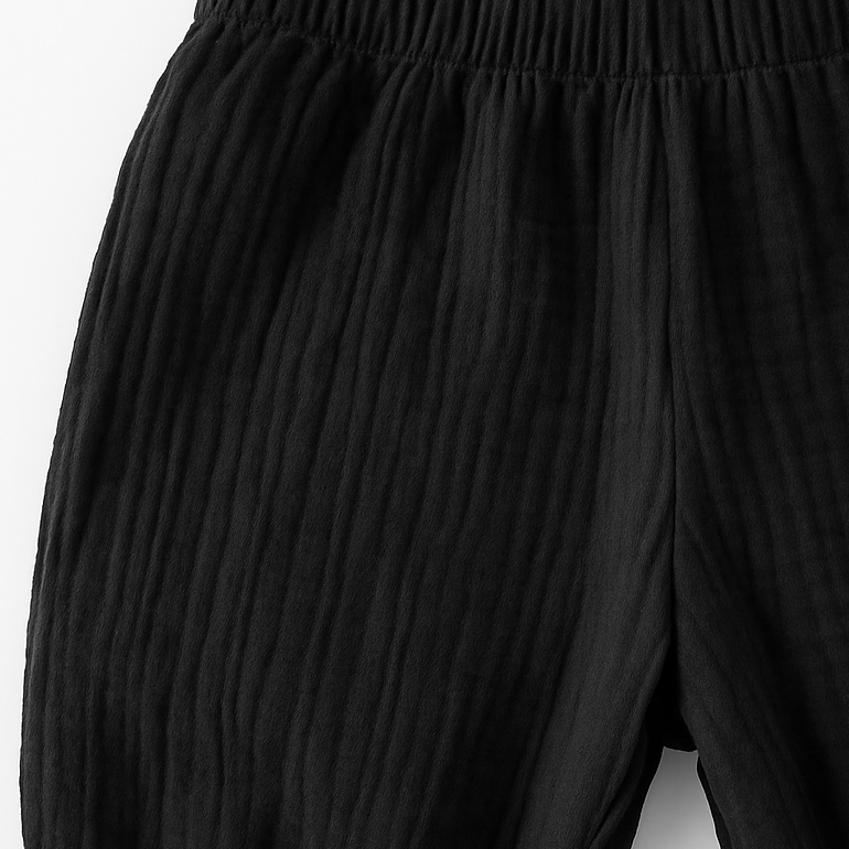 Black pants on a white background